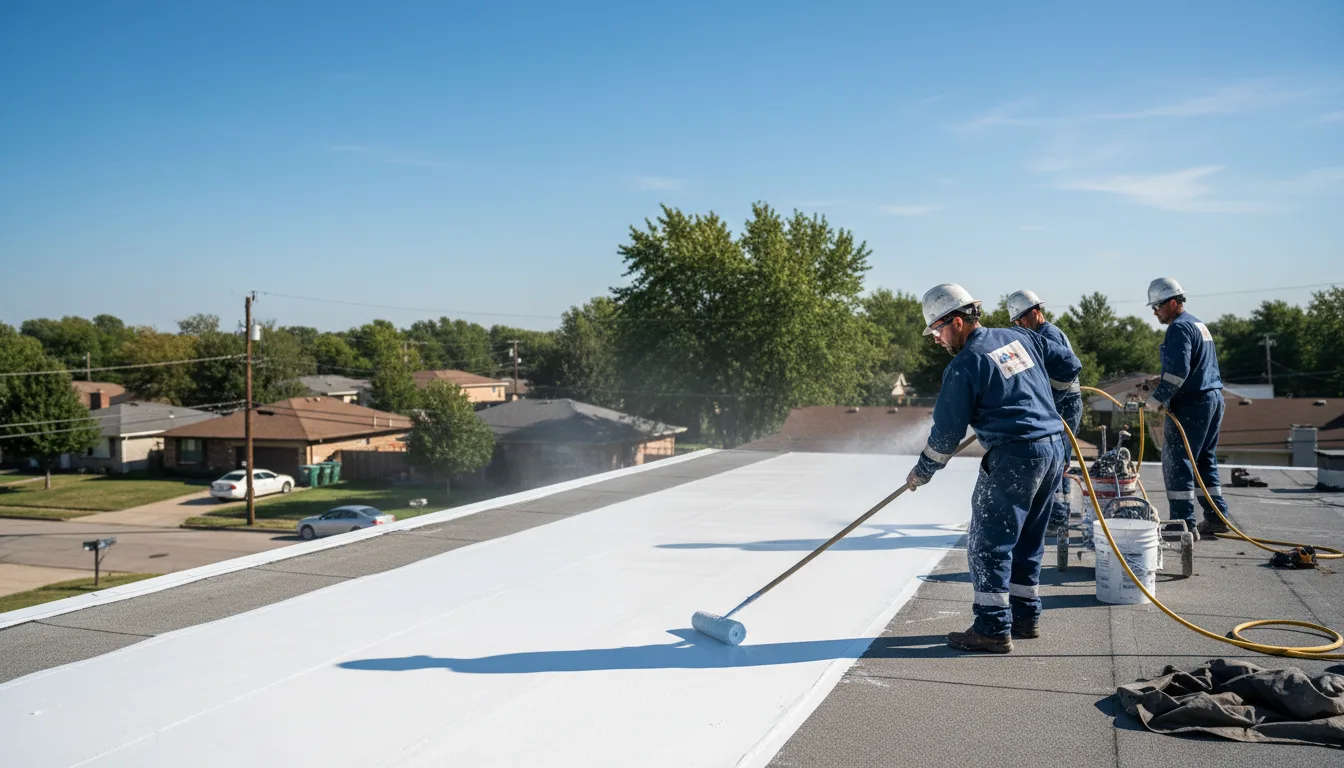 Commercial roof coating in Napoleon, MI near me